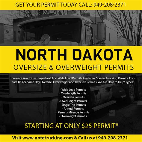 north dakota truck permits online.